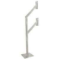 CDVI GNP-2CL-SS Dual Car/Lorry-Height Mounting Post, Stainless Steel