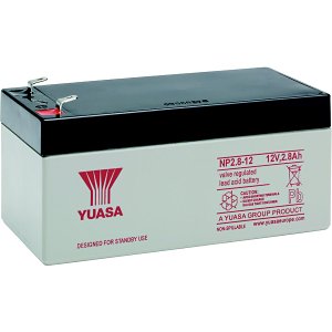 Yuasa NP2.8-12 Industrial NP Series, 12V 2.8Ah Valve Regulated Lead–Acid Battery, 20-Hr Rate Capacity, General Purpose