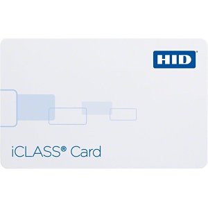 HID 2000CGGNN iCLASS 2K/2 Printable Smart Card, Configured, Non-Programmed, Glossy Front and Back, No iCLASS Numbers, No Slot
