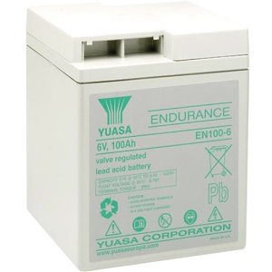 Yuasa EN100-6 Industrial Endurance Series, 6V 100Ah High Rate Valve Regulated Lead Acid Battery, 20-Hr Rate Capacity