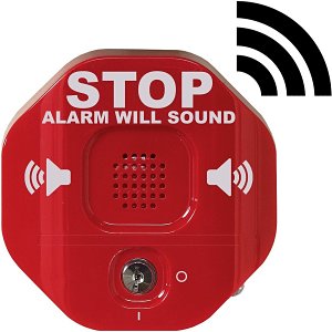 STI-6400WIR Safety Technology Wireless Exit Stopper Multifunction Door Alarm
