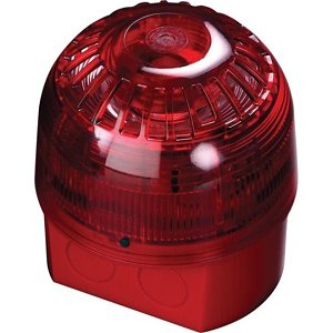 Apollo 55000-017APO AlarmSense Series Open-Area Sounder Beacon Indoor Use 99dB A, Red Flash and Red Body