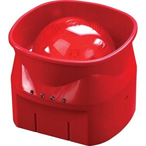 Apollo 58000-030APO Discovery Series Loop-Powered Isolating Open-Area Voice Sounder Beacon, Red Flash and Red Body