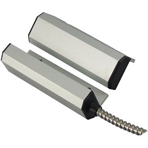 CQR GP001 Heavy Duty Double Pole Angled Magnetic Contact, Pre-Resistored, Operating Gap 10mm, Grade 3, Aluminium