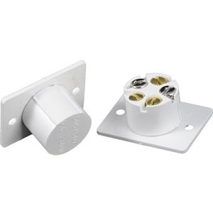 CQR FC505 Quick fit Magnetic Flush Door Contact, Non Wired, Operating Gap 23mm, Grade 1, White