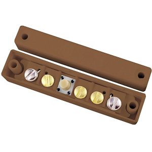 CQR SC517 Magnetic Surface Door Contact with Microswitch Tamper, Operating Gap 15mm, Grade 2, Brown