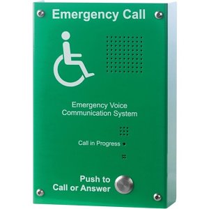 C-TEC EVC302GS Hands-Free EVC Outstation, Surface Mount, Green