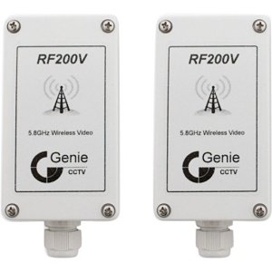 Genie RF200V Single Channel Analogue Wireless Video Link Plug & Play 250m Tamper Alarm IP65 DC12V