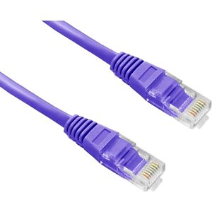 Connectix 003-3B5-010-08C Magic Patch Series CAT6 Patch Cable, RJ45 UPT, LSOH with Latch Protection Boot, 1m, Purple
