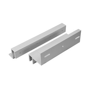 RGL GD600ZL ZL Brackets for Glass Doors Suitable for 10-14mm Thick glass, White