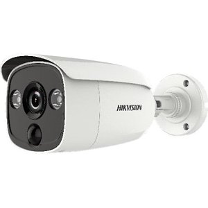 Hikvision DS-2CE12D8T-PIRL Turbo HD 2MP Outdoor Ultra-Low Light PIR Bullet Camera, 2.8mm Fixed Lens, White