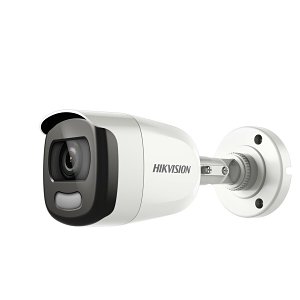 Hikvision DS-2CE10HFT-F Turbo HD ColorVu 5MP HDoC Mini Bullet Camera, 3.6mm Fixed Lens, White