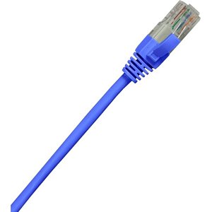 Connectix 003-3NB4-010-03C CAT5e Patch Cable, LSOH with Latch Protection Boot, RJ45, UTP, 1m, Blue