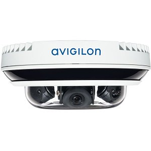 Avigilon 15C-H4A-3MH-180 H4A-Series 5MP (3x) Multisensor Camera, (3) 4mm Fixed Lenses, White