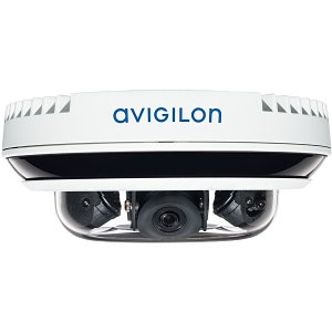 Avigilon 20C-H4A-4MH-360 H4A-Series 5MP (4x) Multisensor Camera, (4) 2.8mm Fixed Lenses, White
