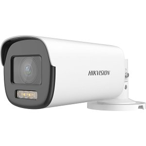 Hikvision DS-2CE19DF8T-AZE Turbo HD Series ColorVu 2MP HDoC Bullet Camera, 2.8-12mm Motorized Varifocal Lens, White