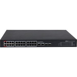 Dahua PFS3228-24GT-360 All-Giga , 28-Port Unmanaged 2-Layer PoE Switch, 24 Ч RJ45 10-100-1000M, 360W