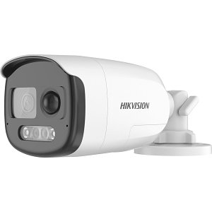 Hikvision DS-2CE12DF3T-PIRXOS IOT Series 2MP HDoC Bullet Camera, 2.8mm Fixed Lens, White
