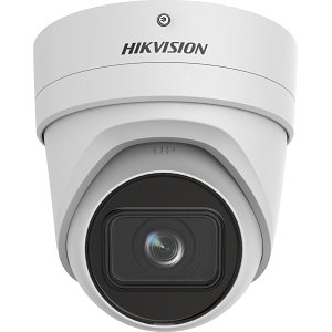 Hikvision DS-2CD2H46G2-IZS Pro Series AcuSense 4MP IR IP Turret Camera, 2.8-12mm Motorized Varifocal Lens, White