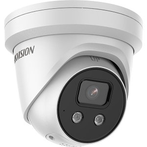 Hikvision DS-2CD2386G2-ISU-SL Pro Series AcuSense IP67 4K IR 30M IP Turret Camera, 2.8mm Fixed Lens, White