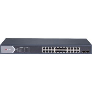 Hikvision DS-3E1526P-SI Smart Managed Series 24-Port Managed PoE Switch, 24 × 1 Gbps PoE RJ45, 30W
