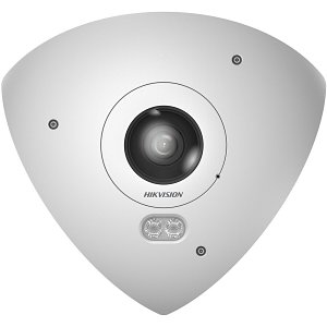 Hikvision DS-2CD6W45G0-IVS Panoramic Series 6MP WDR IP67 IR IP Fisheye Camera, 2mm Fixed Lens, White