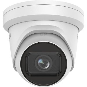 Hikvision DS-2CD2H43G2-IZS Pro Series AcuSense 4MP IR IP Turret Camera, 2.8-12mm Motorized Varifocal Lens, White