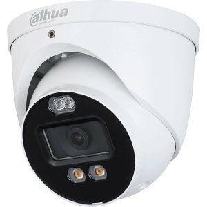Dahua HAC-ME1509TH-A-PV Active Deterrence, HDCVI IP67 5MP 2.8mm Fixed Lens, IR 40M Active Deterrence HDoC Turret Camera, White