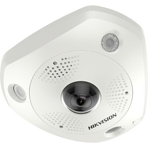 Hikvision DS-2CD63C5G0-I Panoramic Series 12MP IP67 IR 15M IP Fisheye Camera, 1.29mm Lens, White