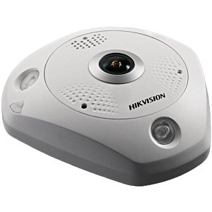 Hikvision DS-2CD6365G0-IS Panoramic Series 6MP IR IP Fisheye Camera, 1.27mm Fixed Lens, White