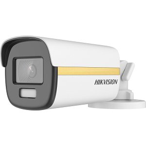 Hikvision DS-2CE12KF3T-E Turbo HD Series ColorVu IP67 3K HDoC Bullet Camera, 2.8mm Fixed Lens, White