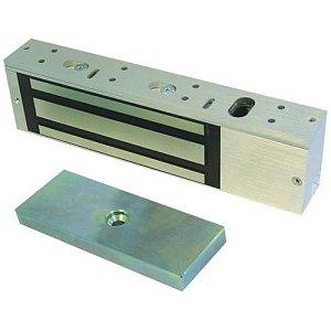 Adams Rite 281-000 Armlock Surface Mounted Single Direct-Pull Electromagnetic Lock, 12/24VDC, Non-Monitored, Suitable for Timber or Metal Door Applications