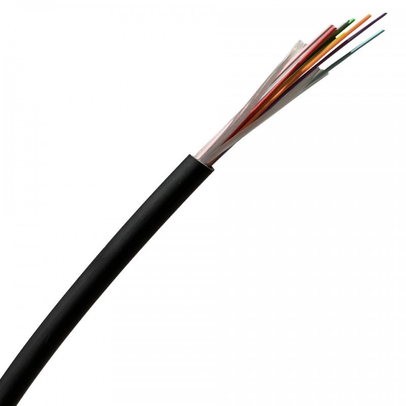 Connectix 002-005-011-16 Starlight Series Tight Buffered Loose Tube Internal/External Fibre Optic Cable, 16-Fibre, Cca Rated, OS2-9/125, Black