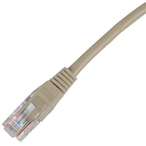 Connectix 003-3NB4-050-01C CAT5e Patch Cable, LSOH with Latch Protection Boot, RJ45, UTP, 5m, Grey