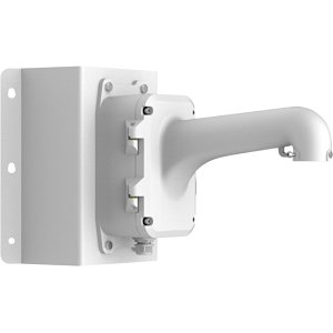 Hikvision DS-1604ZJ-BOX-CORNER Wall Corner Mount with Junction Box, for Speed Dome Cameras, Aluminium, 10kg, White