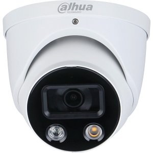 Dahua IPC-HDW3849H-AS-PV-S3 WizSense TiOC IP67 8MP Active Deterrence IP Turret Camera, 2.8mm Fixed Lens, IR 30M, White
