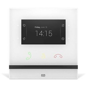 2N Indoor Compact Series Intercom Answering Unit with 4.3? Colour Display, White