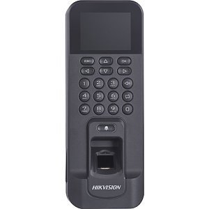 Hikvision DS-K1T804EF Value Series Fingerprint and Cart Terminal, LCD Display, Surface Mount, Black