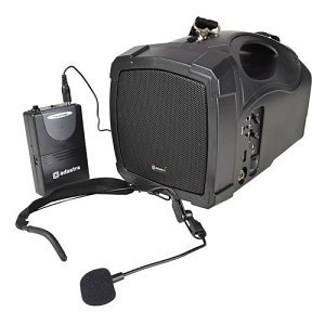 avsl H25B Adastra Handheld PA System with Neckband Microphone and Bluetooth, Black