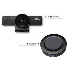 Hall WFH-KIT Work-From-Home Solutions Kit with HT-WebCam-4K-AI and HT-Satellite-DOCK