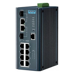 Bosch PRA-ES8P2S PRAESENSA Ethernet Switch, 8-PoE, 2-SFP