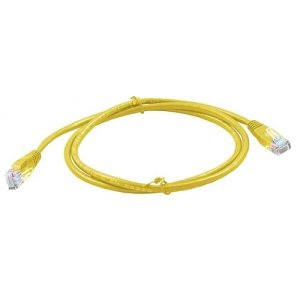 Connectix 003-3NB4-010-06 Magic Patch Series CAT5e Patch Cable, LSOH with Latch Protection Boot, RJ45, UTP, 1m, Yellow