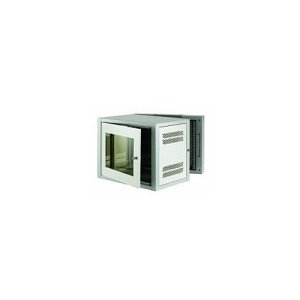 Connectix 009-000-007-06P  Wall-Mounted Cabinet with Lockable Glass Door, 500mm Depth, 6U RMS