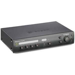Bosch Audio PLE-1MA030 PLENA Mixer Amplifier, 30W, 4 Microphones and 3 Background Music (BGM) Inputs