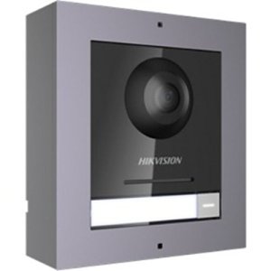Hikvision DS-KD8003-IME1-S Pro Series 1-Button Main Door Station Module with 2MP Camera, IP65, 12VDC, Silver