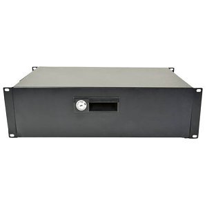 avsl 19RD3U Adastra Lockable Steel Drawer Unit for 19" Rack Cabinet, 3U, 2 Keys Included