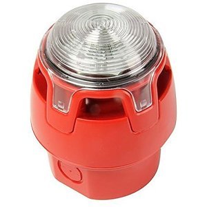 KAC CWSS-RW-W5 Red Body Deep Base Red LED Sounder Beacon