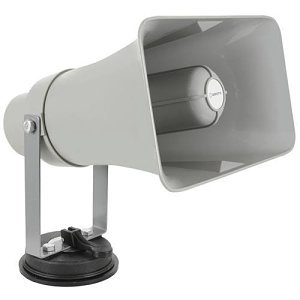 avsl VM25BT Adastra Vehicle Megaphone 25W, with USB-SD Player, 120s Looper and Bluetooth, White