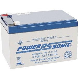 Power Sonic PS12120VDS PS Series, 12V, 12Ah, 6 Cells, Sealed Lead Acid Rechargable Battery, 20-Hr Rate Capacity