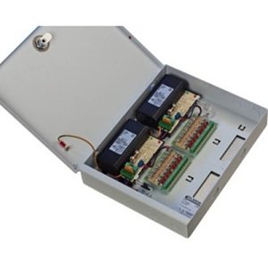 Elmdene VRS128000-16-T 12V DC, Switch Mode PSU 8A, 16 x Fused Outputs, Ideal for CCTV, T-Box 300h x 240w x 60d, Lockable Hinge Lid
